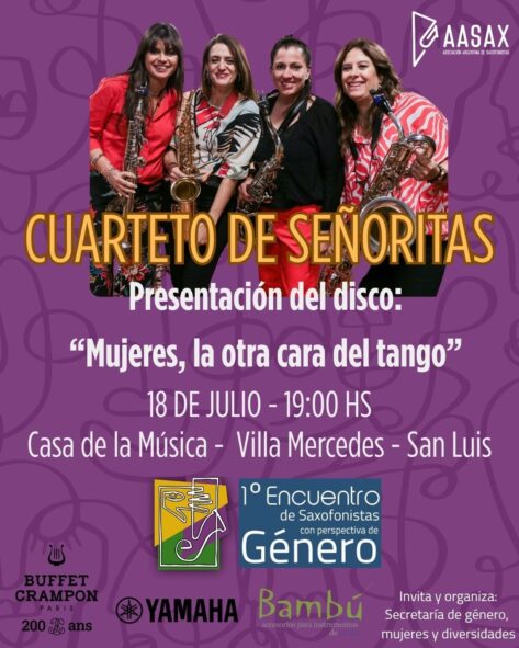 ¡El 1° Encuentro de Saxofonistas con Perspectiva de Género abre con una noche a pura música!