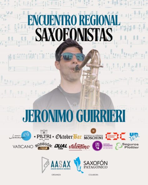 Encuentro Regional de Saxofonistas - Jerónimo Guirrieri