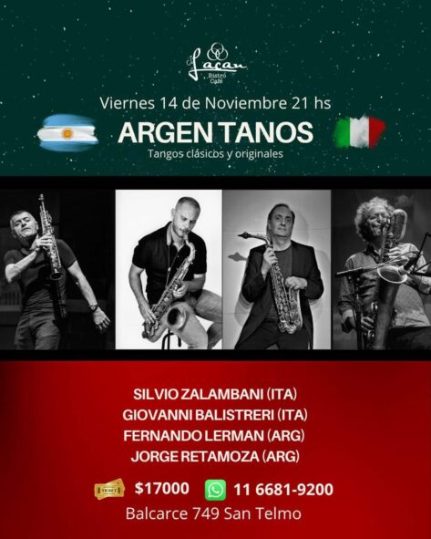 ARGEN TANOS – Tangos clásicos y originales