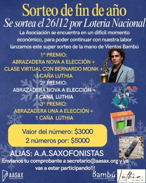 Sorteo de fin de año AASAX 2025!!!