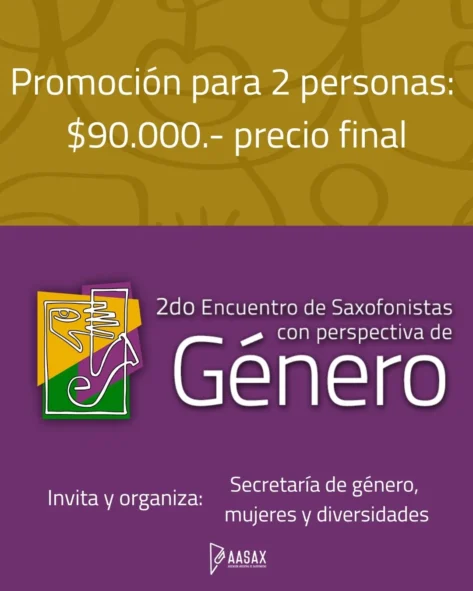 2° Encuentro de Saxofonistas con Perspectiva de Género--PROMO--